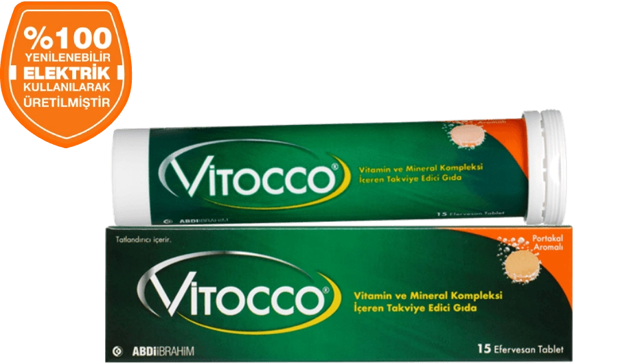 Vitocco B Vitamin Kompleksi Efervesan 15 Tablet